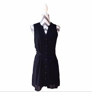 Love Riche-Little Black Dress-Sleeveless-Button down-NWT Sz -Med.